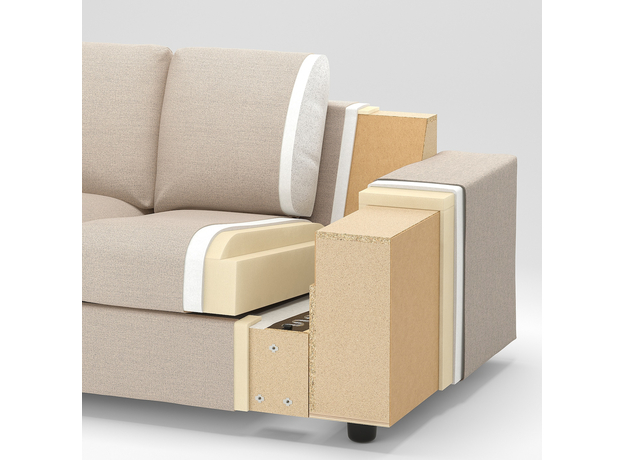 Двухместный диван ІКЕА Vimle Gunnared beige (s69400543) - изображение 8 Двухместный диван ІКЕА Vimle Gunnared beige (s69400543) - изображение 8