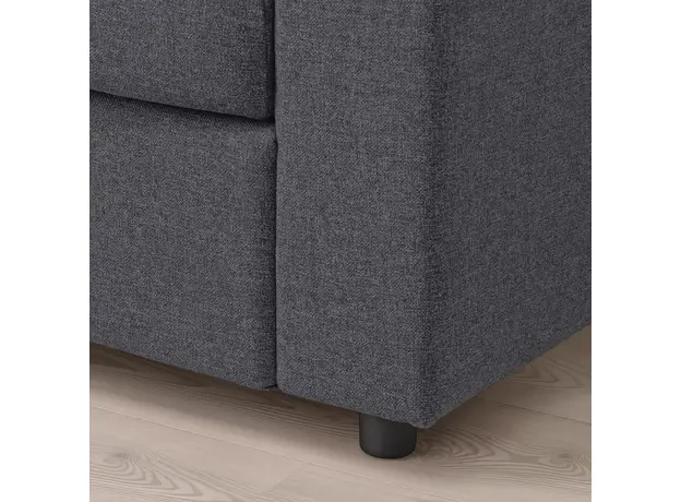 Двухместный диван ІКЕА Vimle Gunnared (s99400546) серый - изображение 7