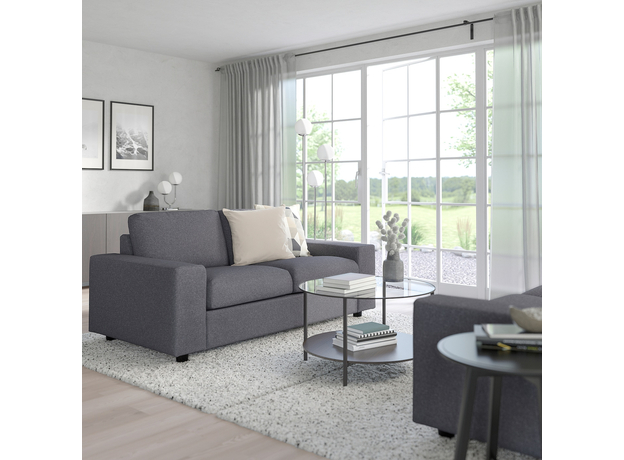 Двухместный диван ІКЕА Vimle Gunnared (s99400546) серый - зображення 2 Двухместный диван ІКЕА Vimle Gunnared (s99400546) серый - зображення 2