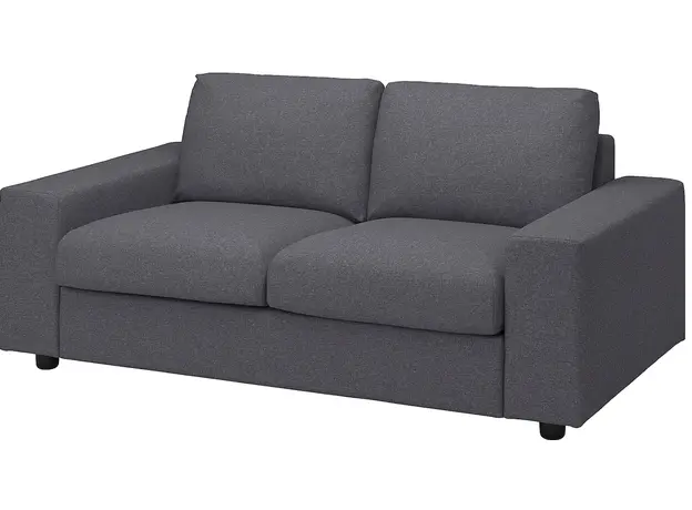 Двухместный диван ІКЕА Vimle Gunnared (s99400546) серый 