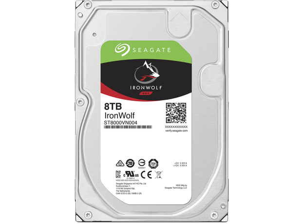 Жорсткий диск Seagate IronWolf HDD 8TB 7200rpm 256MB ST8000VN004 3.5" SATAIII 