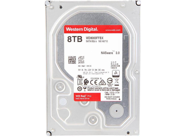 Жесткий диск Western Digital Red Pro NAS 8TB 7200rpm 256MB WD8003FFBX 3.5 SATA III  Жесткий диск Western Digital Red Pro NAS 8TB 7200rpm 256MB WD8003FFBX 3.5 SATA III