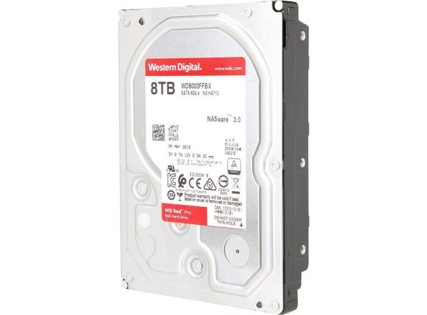 Жесткий диск Western Digital Red Pro NAS 8TB 7200rpm 256MB WD8003FFBX 3.5 SATA III - изображение 2 Жесткий диск Western Digital Red Pro NAS 8TB 7200rpm 256MB WD8003FFBX 3.5 SATA III - изображение 2