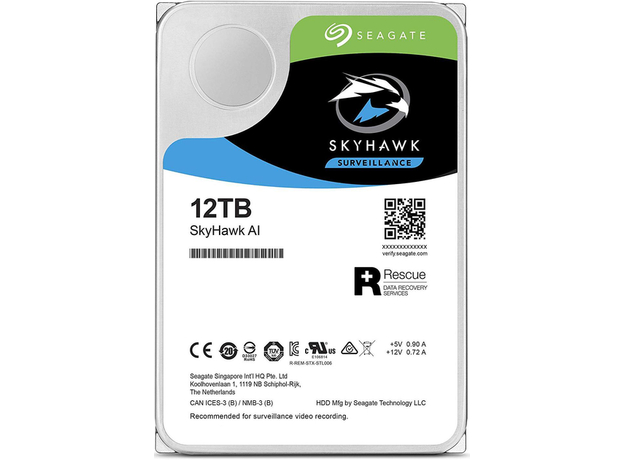Жесткий диск Seagate SkyHawk Al HDD 12 TB 7200 rpm 256 MB ST12000VE001 3.5" SATAIII 