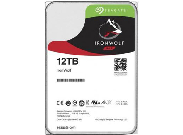 Жесткий диск Seagate IronWolf HDD 12TB 7200rpm 256MB ST12000VN0008 3.5 SATAIII  Жесткий диск Seagate IronWolf HDD 12TB 7200rpm 256MB ST12000VN0008 3.5 SATAIII