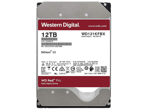 Жесткий диск Western Digital Red Pro NAS 12TB 7200rpm 256MB WD121KFBX 3.5 SATA III  Жесткий диск Western Digital Red Pro NAS 12TB 7200rpm 256MB WD121KFBX 3.5 SATA III