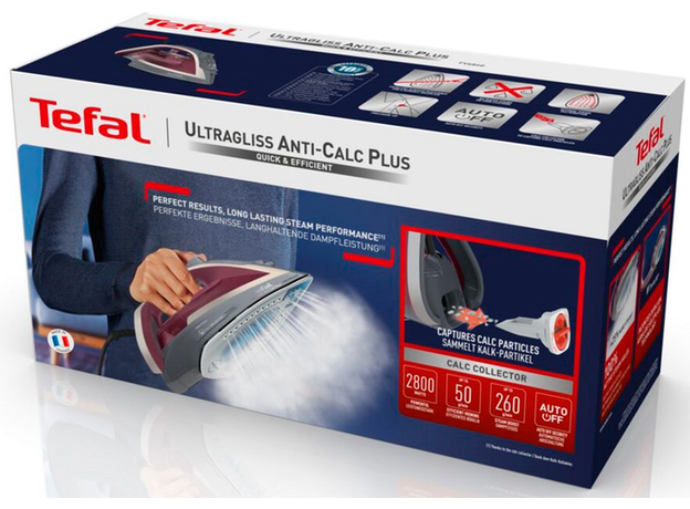 Праска TEFAL Ultragliss Plus FV6840E0 - зображення 10 Праска TEFAL Ultragliss Plus FV6840E0 - зображення 10