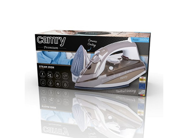 Утюг с парогенератором Camry CR 5018 Brown/White (5902934830324) - изображение 4 Утюг с парогенератором Camry CR 5018 Brown/White (5902934830324) - изображение 4