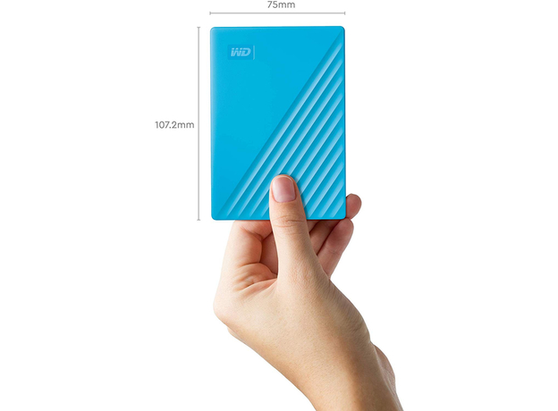 Жорсткий диск Western Digital My Passport 4TB WDBPKJ0040BBL-WESN 2.5" USB 3.0 External Blue (0718037870212) - зображення 5 Жорсткий диск Western Digital My Passport 4TB WDBPKJ0040BBL-WESN 2.5" USB 3.0 External Blue (0718037870212) - зображення 5