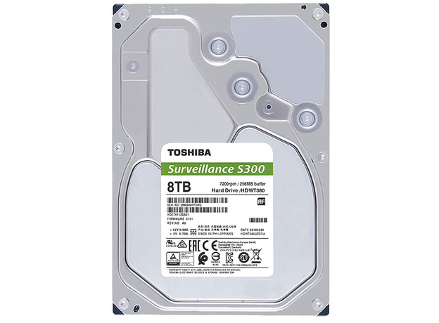 Жорсткий диск Toshiba S300 8TB 7200rpm 256MB HDWT380UZSVA 3.5" SATA III  Жорсткий диск Toshiba S300 8TB 7200rpm 256MB HDWT380UZSVA 3.5" SATA III