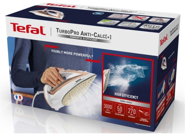 Праска Tefal TURBO PRO FV5697E1 - зображення 3 Праска Tefal TURBO PRO FV5697E1 - зображення 3