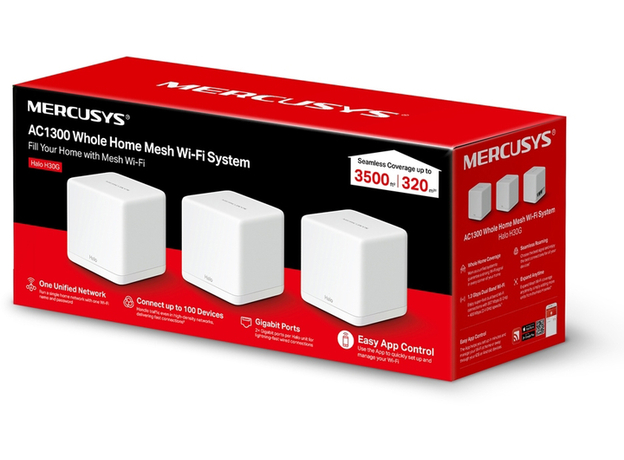 Маршрутизатор Mercusys Halo H30G (3-pack) - изображение 5 Маршрутизатор Mercusys Halo H30G (3-pack) - изображение 5