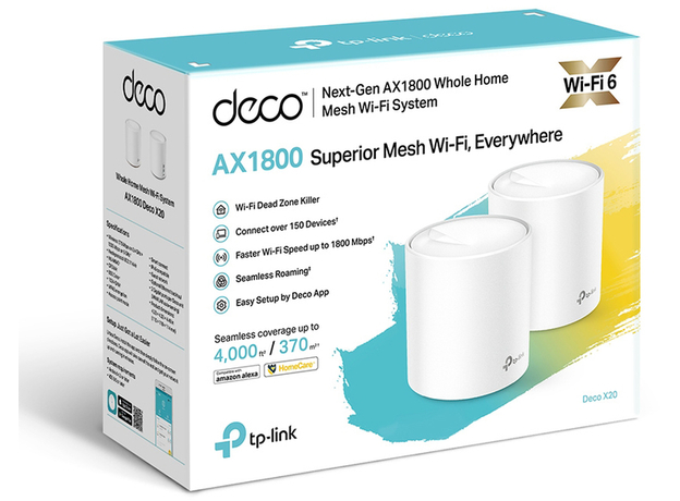 Маршрутизатор TP-LINK Deco X20 (2-pack) - изображение 3 Маршрутизатор TP-LINK Deco X20 (2-pack) - изображение 3