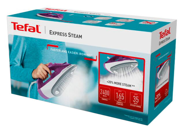 Утюг TEFAL Express Steam FV2836E0 (3121040081921) - изображение 6 Утюг TEFAL Express Steam FV2836E0 (3121040081921) - изображение 6