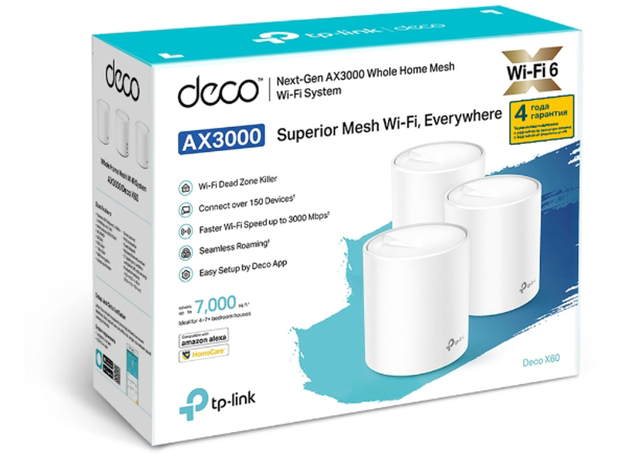 Маршрутизатор TP-LINK Deco X60 (2-pack) - зображення 3