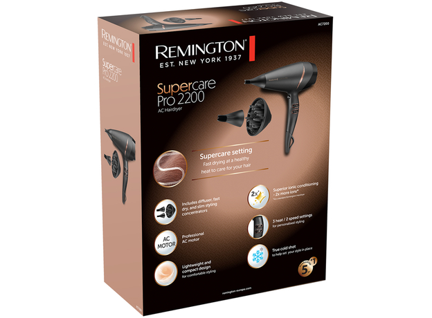 Фен Remington SuperCare Pro 2200 AC7200 - зображення 9 Фен Remington SuperCare Pro 2200 AC7200 - зображення 9