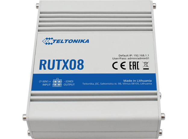 Маршрутизатор Teltonika RUTX08 (RUTX08000000) - изображение 3 Маршрутизатор Teltonika RUTX08 (RUTX08000000) - изображение 3