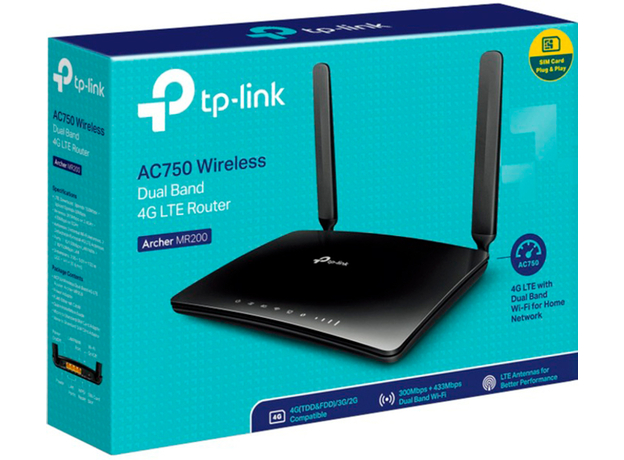 Маршрутизатор TP-LINK Archer MR200 V4 Mobile WLAN (6935364086855) - изображение 4 Маршрутизатор TP-LINK Archer MR200 V4 Mobile WLAN (6935364086855) - изображение 4