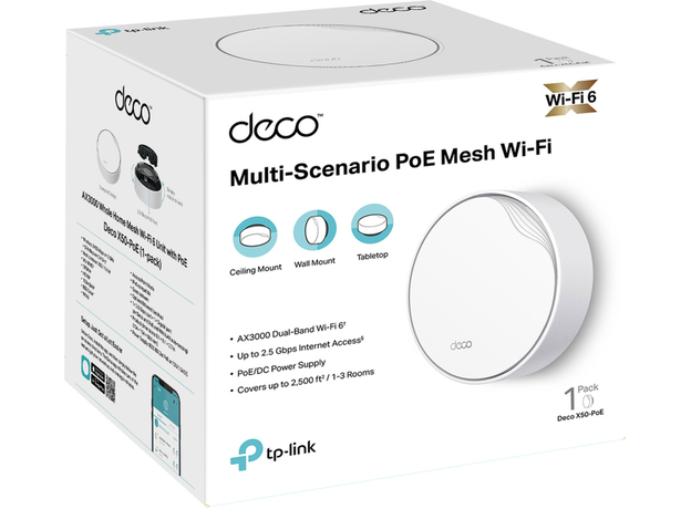 Маршрутизатор TP-LINK Deco X50-PoE (1-pack) - зображення 4