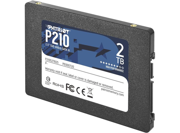 Patriot P210 2TB 2.5" SATAIII TLC (P210S2TB25) - изображение 2 Patriot P210 2TB 2.5" SATAIII TLC (P210S2TB25) - изображение 2