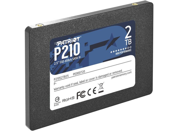 Patriot P210 2TB 2.5" SATAIII TLC (P210S2TB25) - изображение 3 Patriot P210 2TB 2.5" SATAIII TLC (P210S2TB25) - изображение 3