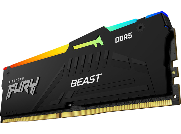 Оперативная память Kingston FURY DDR5-5600 65536MB PC5-44800 (Kit of 2x32768) Beast RGB Black (KF556C40BBAK2-64) - изображение 2 Оперативная память Kingston FURY DDR5-5600 65536MB PC5-44800 (Kit of 2x32768) Beast RGB Black (KF556C40BBAK2-64) - изображение 2