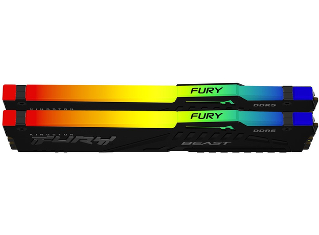 Оперативная память Kingston FURY DDR5-5600 65536MB PC5-44800 (Kit of 2x32768) Beast RGB Black (KF556C40BBAK2-64) - изображение 3 Оперативная память Kingston FURY DDR5-5600 65536MB PC5-44800 (Kit of 2x32768) Beast RGB Black (KF556C40BBAK2-64) - изображение 3