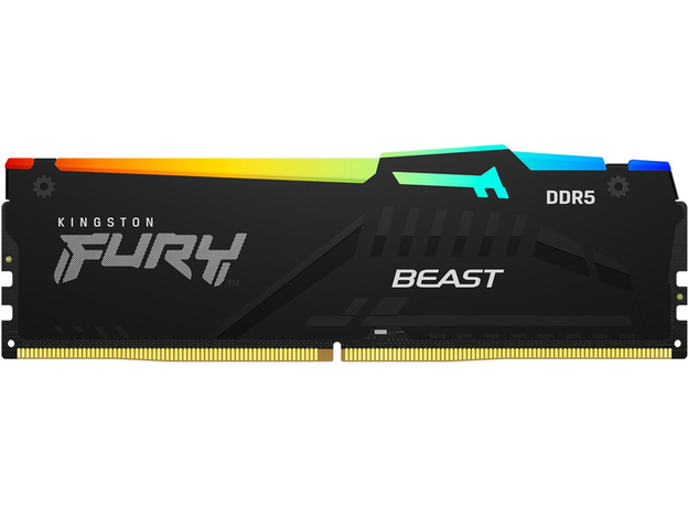 Оперативная память Kingston FURY DDR5-5600 65536MB PC5-44800 (Kit of 2x32768) Beast RGB Black (KF556C40BBAK2-64) - изображение 4 Оперативная память Kingston FURY DDR5-5600 65536MB PC5-44800 (Kit of 2x32768) Beast RGB Black (KF556C40BBAK2-64) - изображение 4