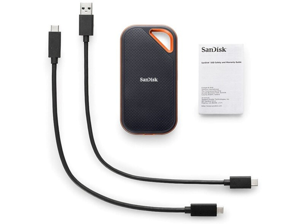 SanDisk Extreme PRO 2TB 2.5" USB 3.2 Gen2 Type-C 3D NAND (TLC) Black/Orange (SDSSDE81-2T00-G25) External" - изображение 3 SanDisk Extreme PRO 2TB 2.5" USB 3.2 Gen2 Type-C 3D NAND (TLC) Black/Orange (SDSSDE81-2T00-G25) External" - изображение 3