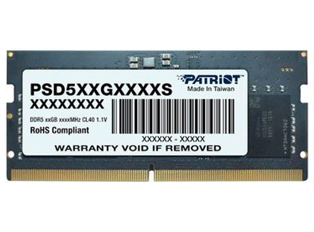 Оперативна пам'ять Patriot SODIMM DDR5-4800 32768MB PC5-38400 (PSD532G48002S)  Оперативна пам'ять Patriot SODIMM DDR5-4800 32768MB PC5-38400 (PSD532G48002S)