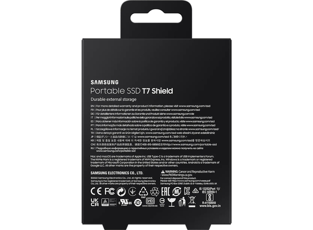 Samsung Portable SSD T7 Shield 4Tb USB 3.2 Type-C Black (MU-PE4T0S/EU) - зображення 9 Samsung Portable SSD T7 Shield 4Tb USB 3.2 Type-C Black (MU-PE4T0S/EU) - зображення 9