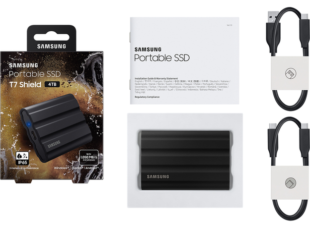Samsung Portable SSD T7 Shield 4Tb USB 3.2 Type-C Black (MU-PE4T0S/EU) - зображення 12 Samsung Portable SSD T7 Shield 4Tb USB 3.2 Type-C Black (MU-PE4T0S/EU) - зображення 12