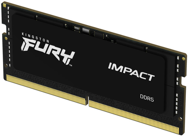 Оперативная память Kingston Fury SODIMM DDR5-4800 16384MB PC5-38400 Impact 1Rx8 Black (KF548S38IB-16) - изображение 2 Оперативная память Kingston Fury SODIMM DDR5-4800 16384MB PC5-38400 Impact 1Rx8 Black (KF548S38IB-16) - изображение 2