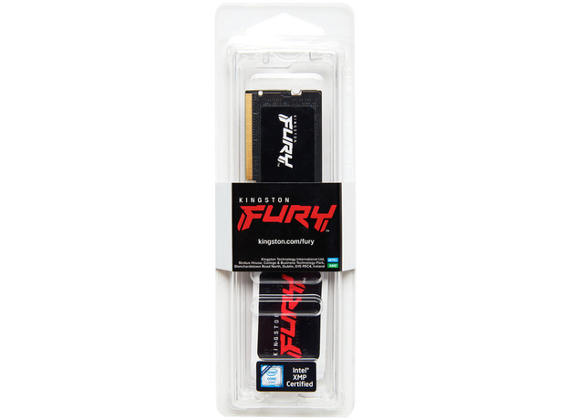 Оперативная память Kingston Fury SODIMM DDR5-4800 16384MB PC5-38400 Impact 1Rx8 Black (KF548S38IB-16) - изображение 3 Оперативная память Kingston Fury SODIMM DDR5-4800 16384MB PC5-38400 Impact 1Rx8 Black (KF548S38IB-16) - изображение 3