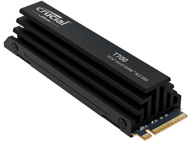 Crucial T700 with Heatsink 4TB M.2 NVMe PCIe 5.0 x4 3D NAND (TLC) (CT4000T700SSD5) - изображение 3 Crucial T700 with Heatsink 4TB M.2 NVMe PCIe 5.0 x4 3D NAND (TLC) (CT4000T700SSD5) - изображение 3