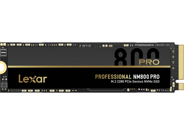 Lexar NM800 Pro 2TB M.2 NVMe PCIe 4.0 x4 3D NAND (TLC) (LNM800P002T-RNNNG)  Lexar NM800 Pro 2TB M.2 NVMe PCIe 4.0 x4 3D NAND (TLC) (LNM800P002T-RNNNG)