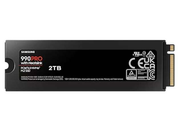 Samsung 990 Pro Heatsink 2TB M.2 NVMe PCIe 4.0 (MZ-V9P2T0CW) - зображення 2 Samsung 990 Pro Heatsink 2TB M.2 NVMe PCIe 4.0 (MZ-V9P2T0CW) - зображення 2