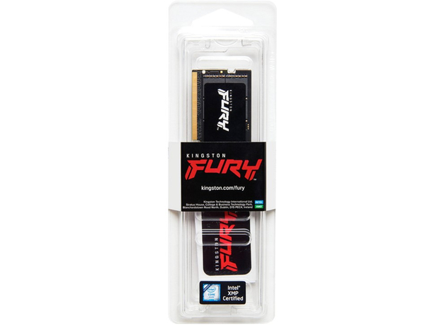 Оперативная память Kingston Fury SODIMM DDR5-4800 32768MB PC5-38400 Impact Black (KF548S38IB-32) - изображение 3 Оперативная память Kingston Fury SODIMM DDR5-4800 32768MB PC5-38400 Impact Black (KF548S38IB-32) - изображение 3