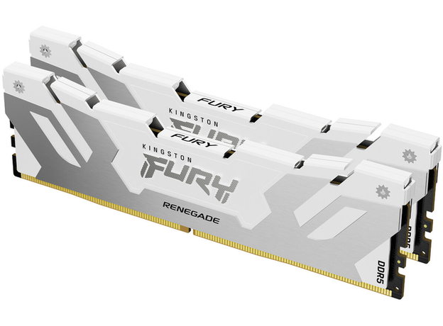Оперативна пам'ять Kingston FURY DDR5-6000 65536MB PC5-48000 (Kit of 2x32768) Renegade 2Rx8 White (KF560C32RWK2-64)  Оперативна пам'ять Kingston FURY DDR5-6000 65536MB PC5-48000 (Kit of 2x32768) Renegade 2Rx8 White (KF560C32RWK2-64)