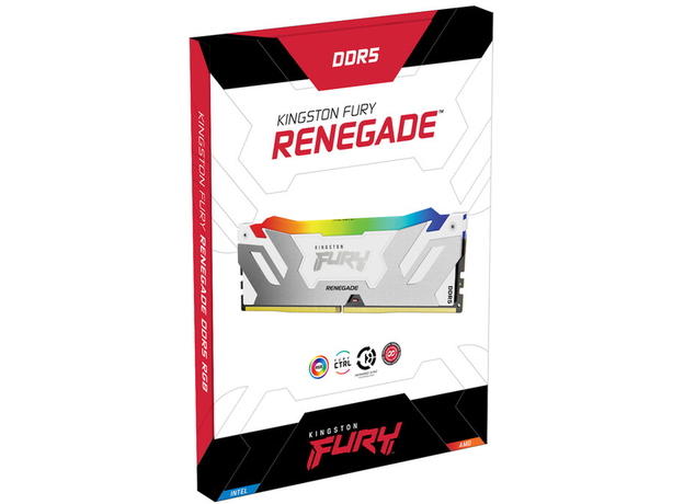 Оперативна пам'ять Kingston FURY DDR5-6000 65536MB PC5-48000 (Kit of 2x32768) Renegade RGB 2Rx8 White (KF560C32RWAK2-64) - зображення 5 Оперативна пам'ять Kingston FURY DDR5-6000 65536MB PC5-48000 (Kit of 2x32768) Renegade RGB 2Rx8 White (KF560C32RWAK2-64) - зображення 5