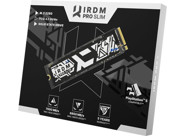 SSD диск Goodram IRDM Pro SLIM 2TB M.2 2280 PCIe 4.0 x4 NVMe 3D NAND TLC (IRP-SSDPR-P44S-2K0-80) - изображение 3 SSD диск Goodram IRDM Pro SLIM 2TB M.2 2280 PCIe 4.0 x4 NVMe 3D NAND TLC (IRP-SSDPR-P44S-2K0-80) - изображение 3