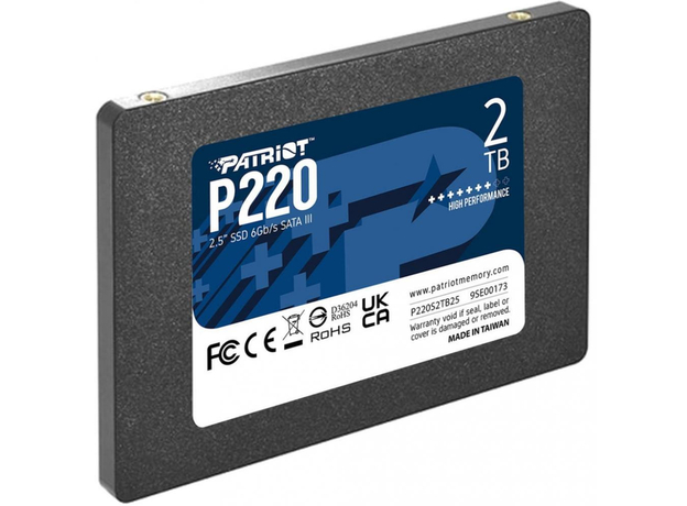 SSD диск Patriot P220 2TB 2.5" SATAIII TLC (P220S2TB25) - изображение 3 SSD диск Patriot P220 2TB 2.5" SATAIII TLC (P220S2TB25) - изображение 3