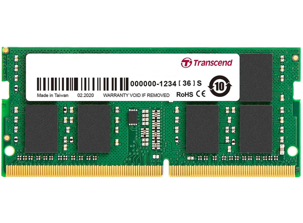 Оперативная память Transcend SODIMM DDR4-3200 16384MB PC4-25600 (JM3200HSE-16G)  Оперативная память Transcend SODIMM DDR4-3200 16384MB PC4-25600 (JM3200HSE-16G)