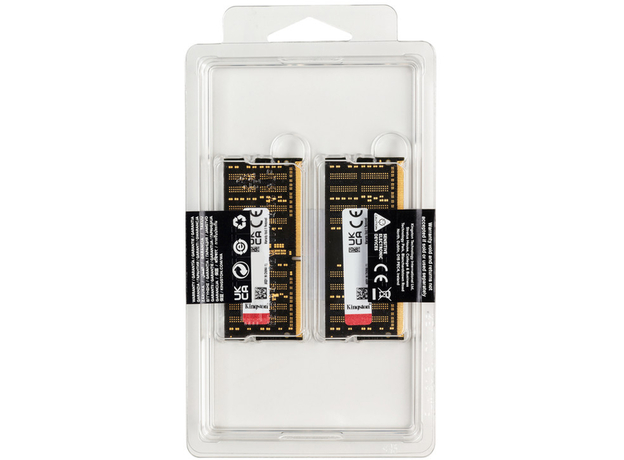 Оперативная память Kingston Fury SODIMM DDR4-3200 32768 MB PC4-25600 (Kit of 2x16384) Impact Black (KF432S20IBK2/32) - изображение 3 Оперативная память Kingston Fury SODIMM DDR4-3200 32768 MB PC4-25600 (Kit of 2x16384) Impact Black (KF432S20IBK2/32) - изображение 3