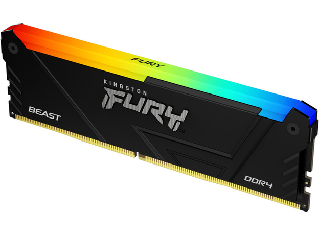 Оперативна пам'ять Kingston Fury DDR4-3600 65536MB PC4-28800 (Kit of 2x32768) Beast RGB 2Rx8 Black (KF436C18BB2AK2/64) - зображення 3 Оперативна пам'ять Kingston Fury DDR4-3600 65536MB PC4-28800 (Kit of 2x32768) Beast RGB 2Rx8 Black (KF436C18BB2AK2/64) - зображення 3