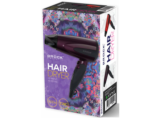 Фен Brock HD 8501 RD (AGD-SUS--0000042) - изображение 2 Фен Brock HD 8501 RD (AGD-SUS--0000042) - изображение 2