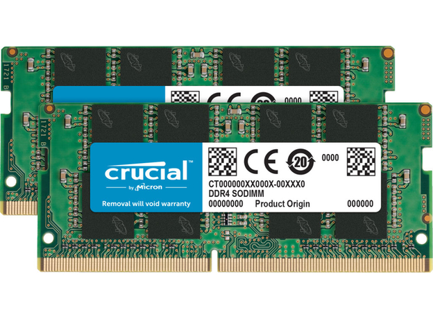 Оперативная память Micron Crucial DDR4-3200 SODIMM 32GB Kit (16GBx2) PC4-25600 (CT2K16G4SFRA32A)  Оперативная память Micron Crucial DDR4-3200 SODIMM 32GB Kit (16GBx2) PC4-25600 (CT2K16G4SFRA32A)