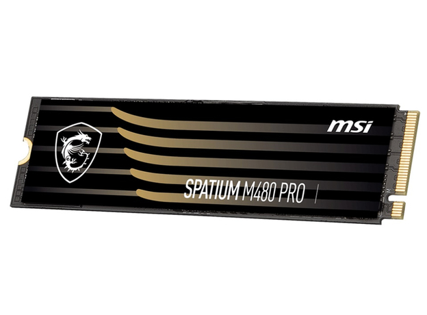 SSD MSI Spatium M480 Pro 1TB NVMe M.2 2280 PCIe 4.0 x4 3D NAND TLC (S78-440L1G0-P83) - зображення 2 SSD MSI Spatium M480 Pro 1TB NVMe M.2 2280 PCIe 4.0 x4 3D NAND TLC (S78-440L1G0-P83) - зображення 2