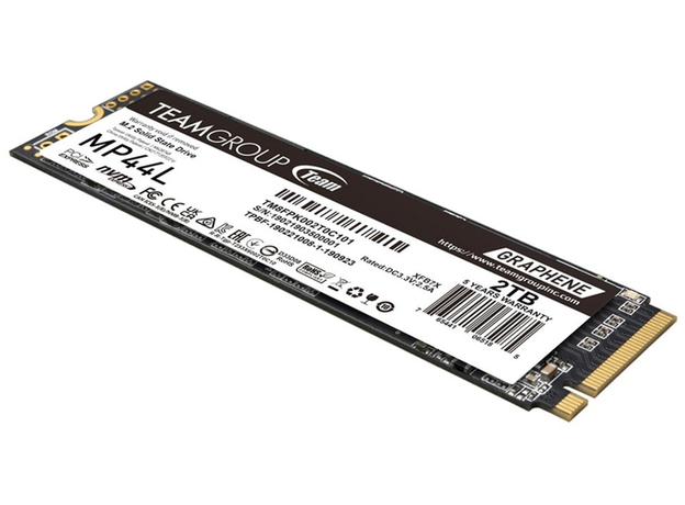 SSD диск Team Group MP44L 2TB M.2 2280 NVMe PCIe 4.0 x4 3D NAND (TLC) (TM8FPK002T0C101) - изображение 2 SSD диск Team Group MP44L 2TB M.2 2280 NVMe PCIe 4.0 x4 3D NAND (TLC) (TM8FPK002T0C101) - изображение 2