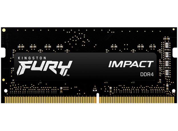 Оперативна пам'ять Kingston Fury SODIMM DDR4-2666 32768 MB PC4-21300 Impact Black (KF426S16IB/32)  Оперативна пам'ять Kingston Fury SODIMM DDR4-2666 32768 MB PC4-21300 Impact Black (KF426S16IB/32)
